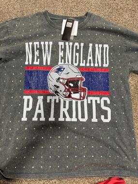 Game Day Couture New England Patriots Oversized Tshirt